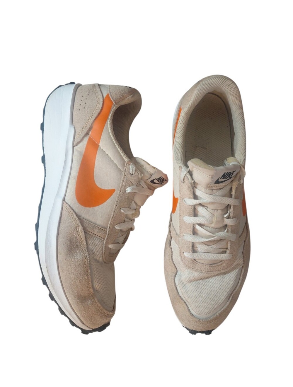 Nike Hemp And Orange Sneakers Waffle Debut Suede And Canvas Men's Size 14